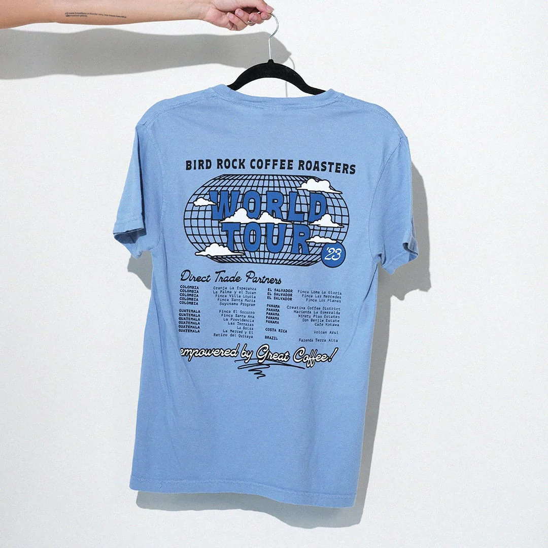Vintage World Tour Tee: Blue - Image 3
